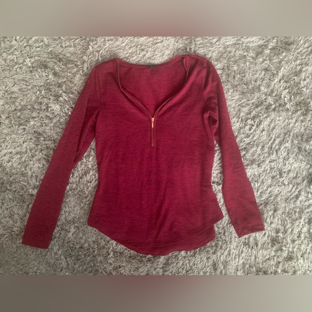 Wine Coloured Long Sleeve